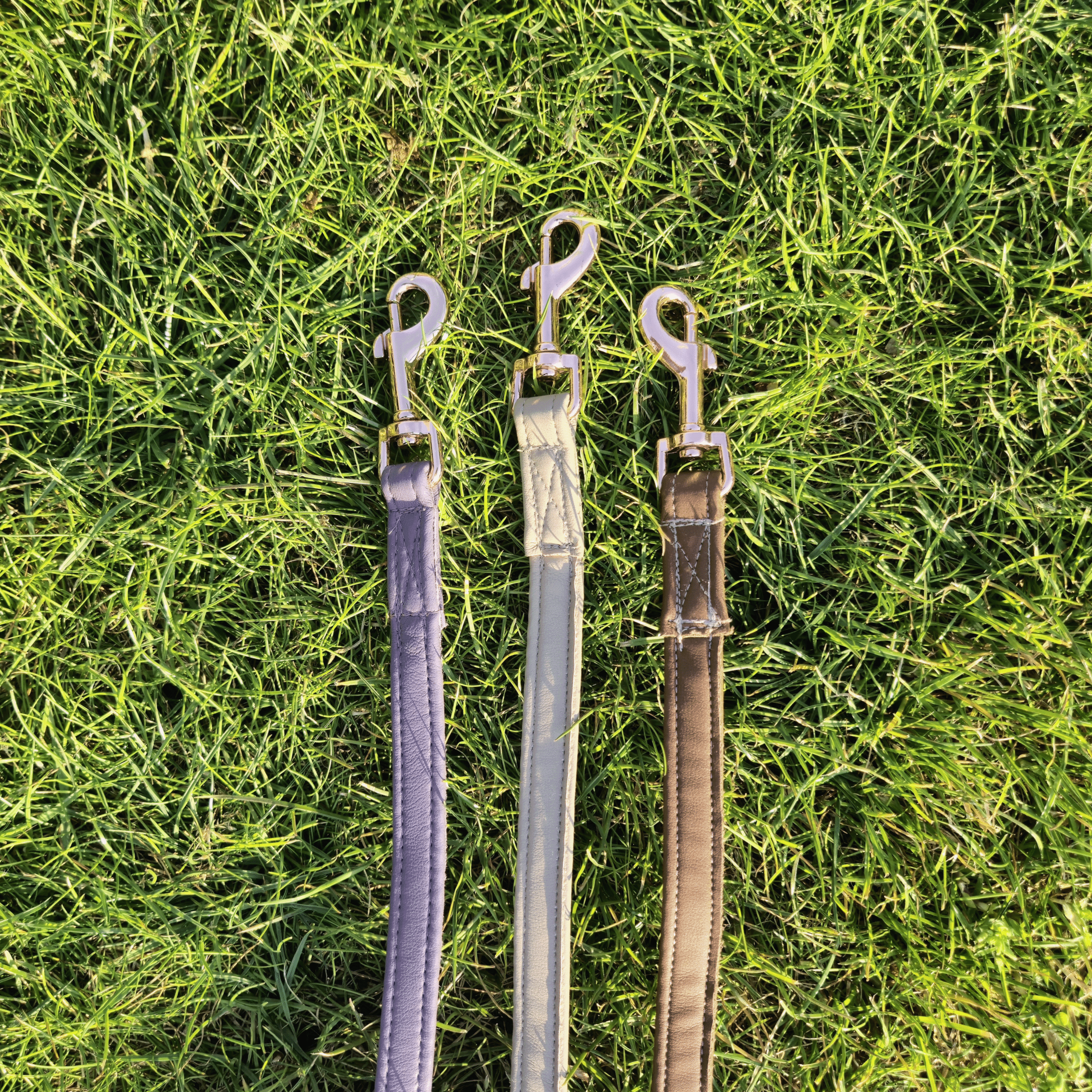 Leiband Zacht Leder Bruin - Afbeelding 3