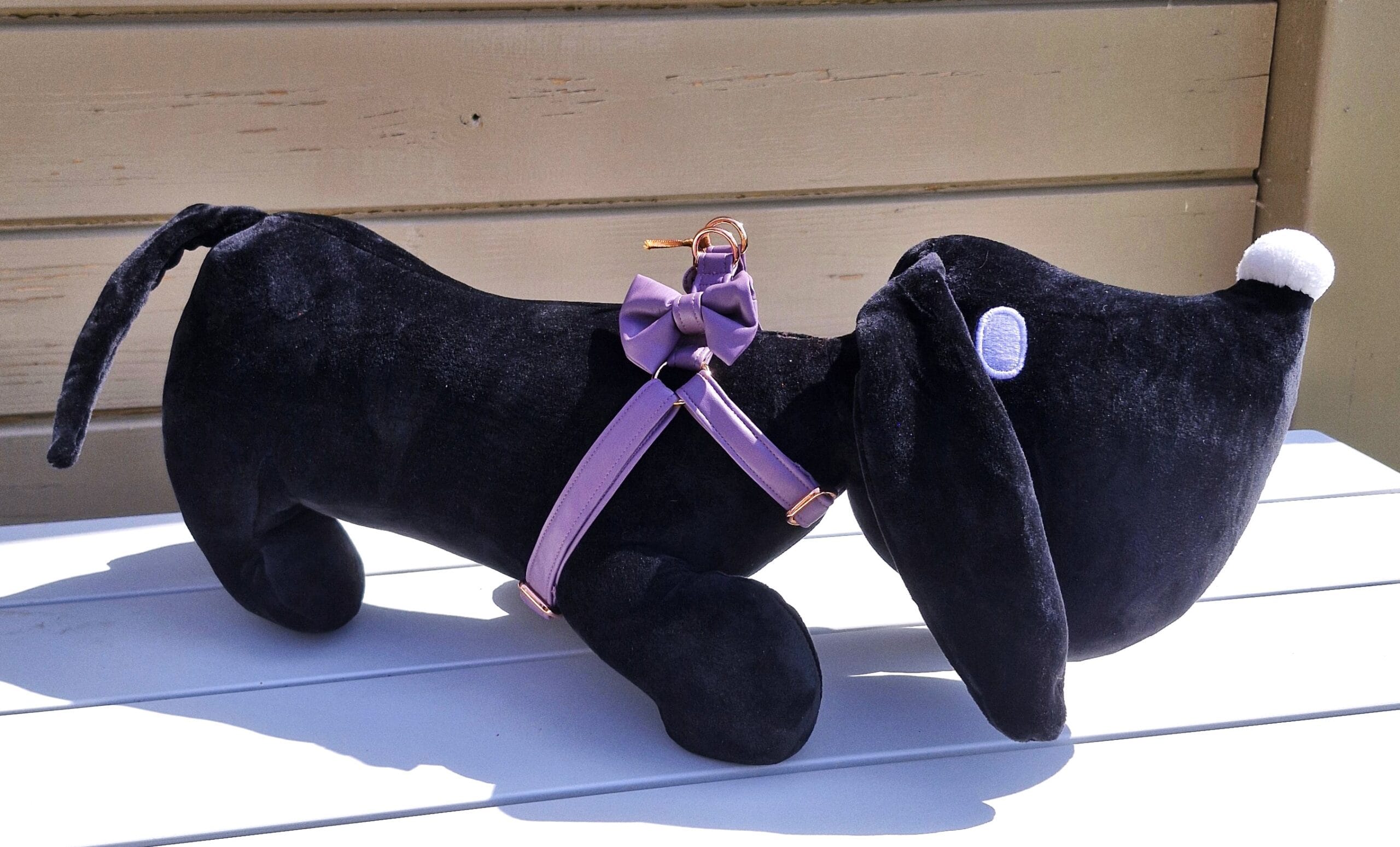 Harnas in Zacht Leder Paars