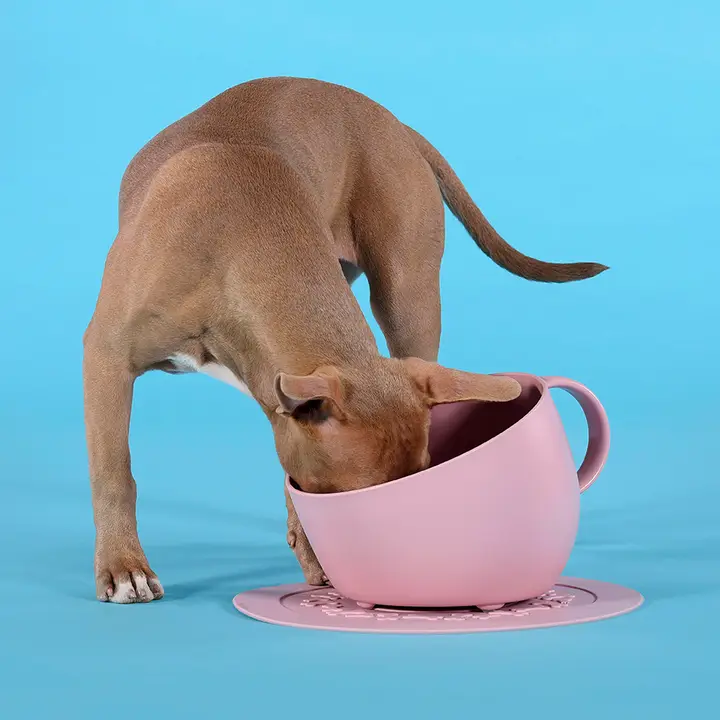 Eet/ Drinkbak met Antislipmat voor Grote Honden - Afbeelding 2