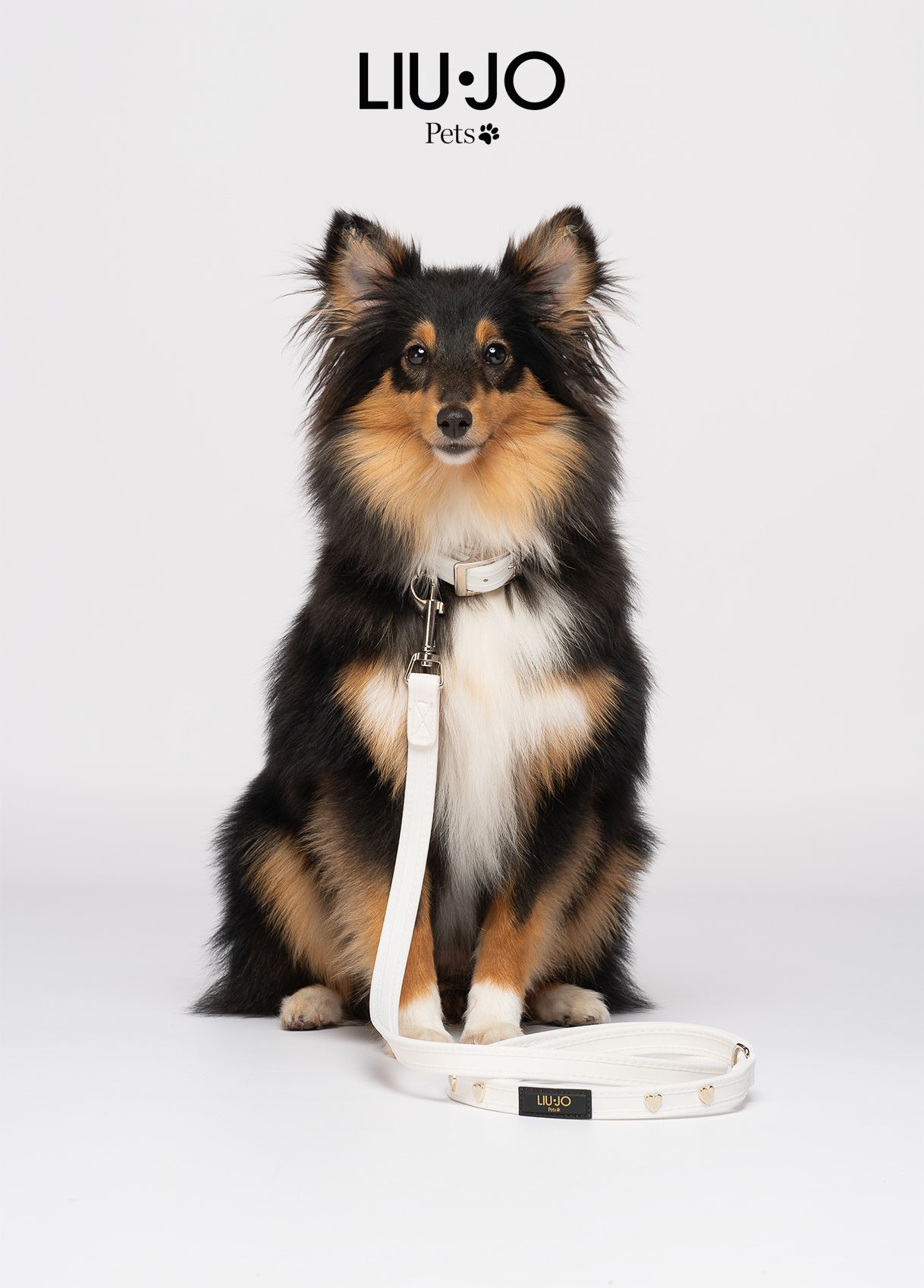 Liu-Jo Leiband met Hartjes Wit