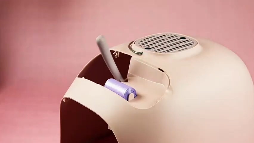 Design Kattenbak in de kleur Roze - Afbeelding 2