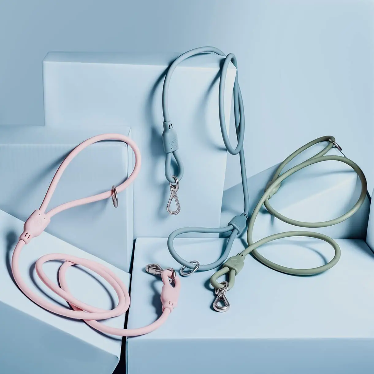 HondenLeiband Blauw, Groen of Roze