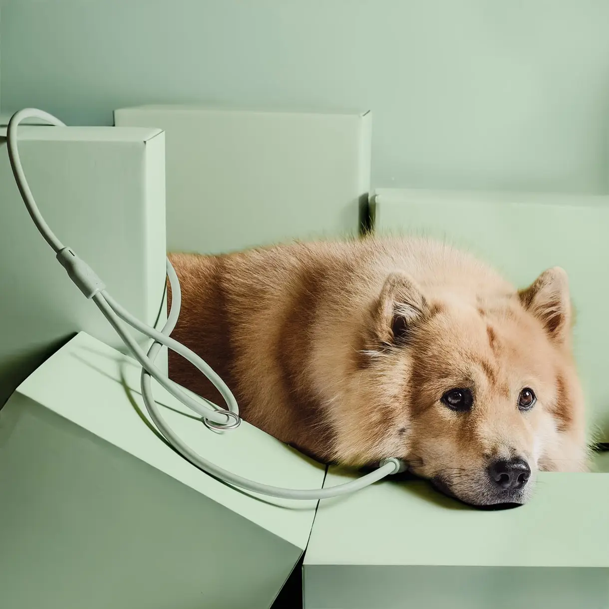 HondenLeiband Blauw, Groen of Roze - Afbeelding 4