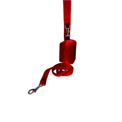 Poepzakhouder in Fluweel Rood - Izala Dog - Afbeelding 2
