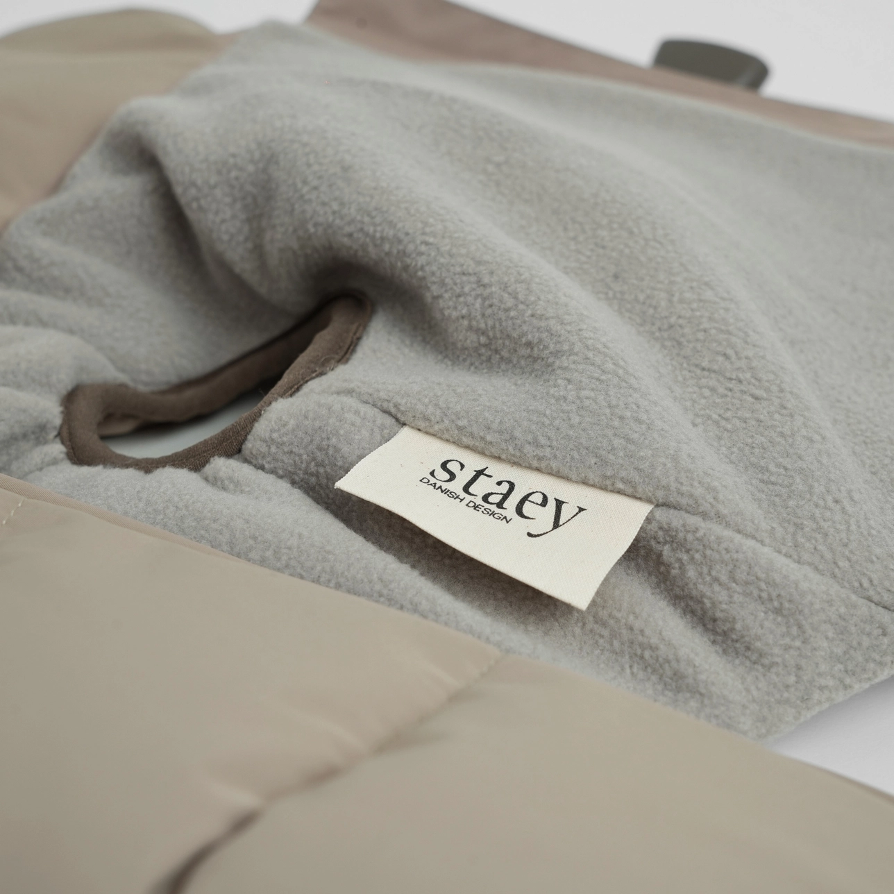 Hondenjas met Geïntegreerd Harnas in Zandkleur - Afbeelding 2