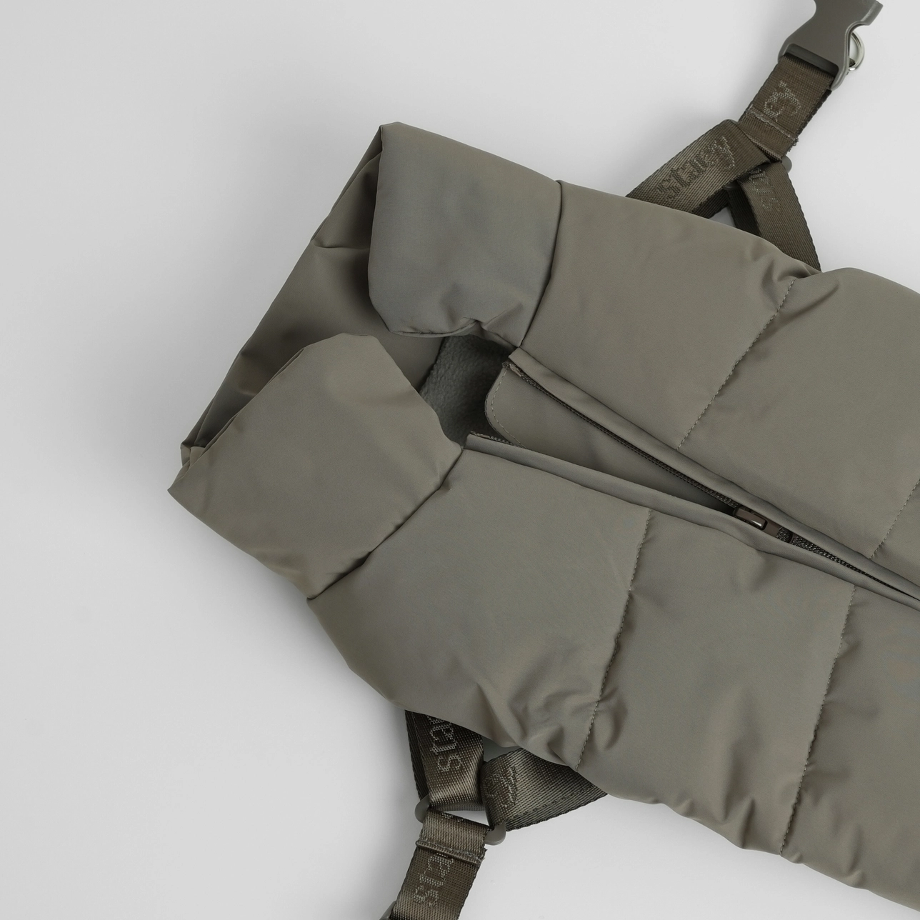 Hondenjas met geïntegreerd Harnas in Groen - Afbeelding 2