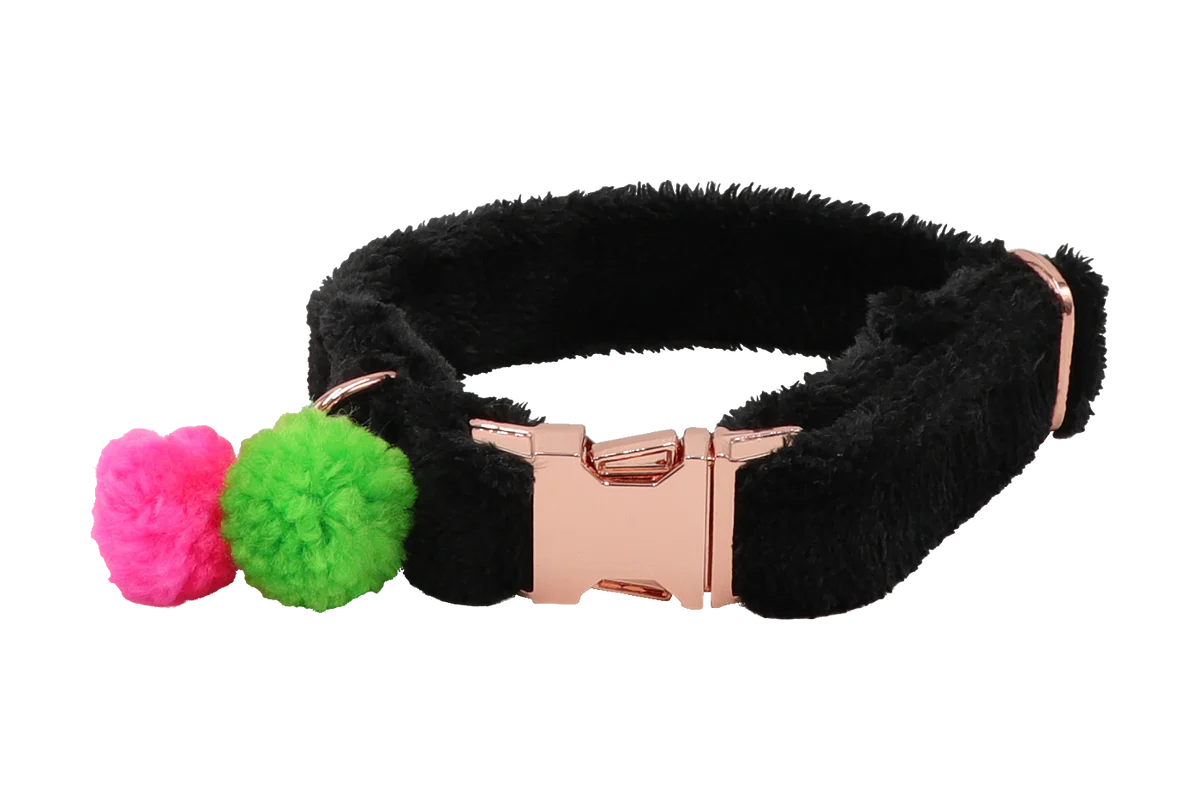 Halsbandband in Kasjmier Zwart - Afbeelding 3