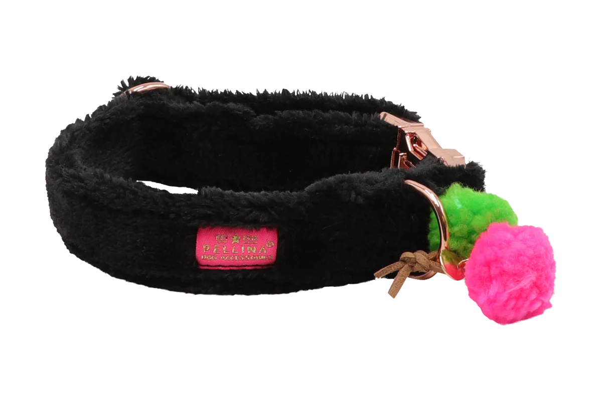 Halsbandband in Kasjmier Zwart - Afbeelding 2