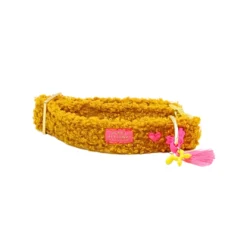 Teddy Halsband CosyLove in Mosterd Geel