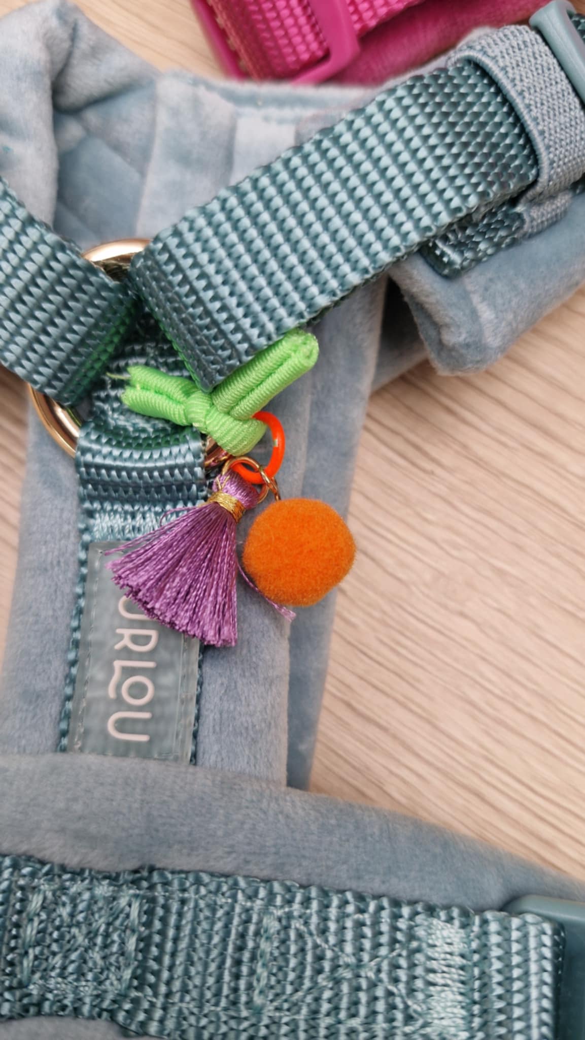 Fluwelen Harnas in Blauw - Afbeelding 2