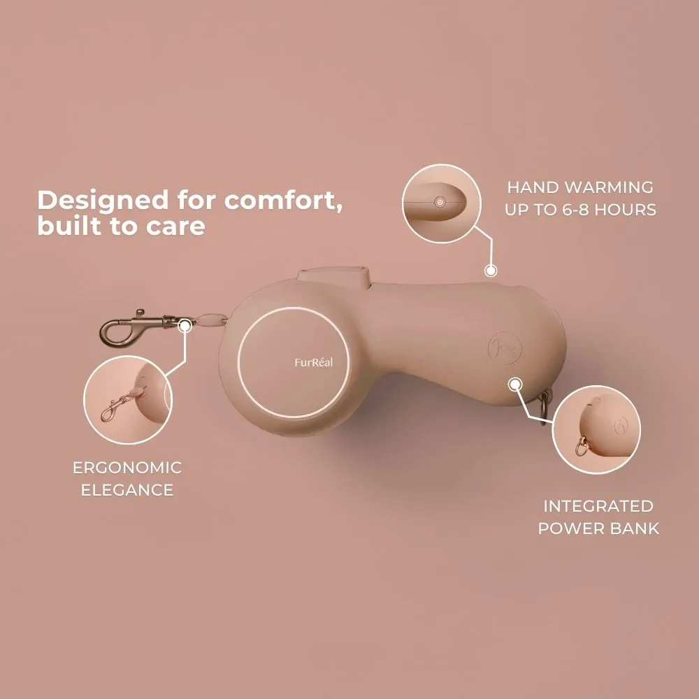 Full Option Luxe Leiband met Handverwarming en Powerbank Bruin - Afbeelding 2