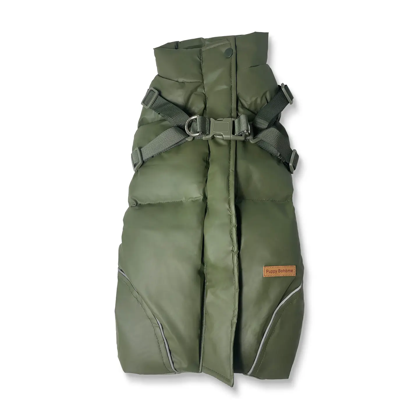 Winterjas in Bosgroen